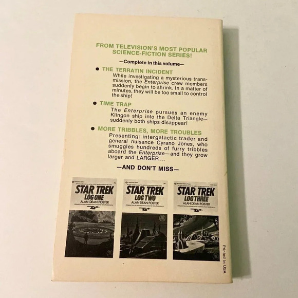 Vintage 1975 Star Trek Log Four Alan Dean  Foster Ballantine Paperback - Picture 14 of 16